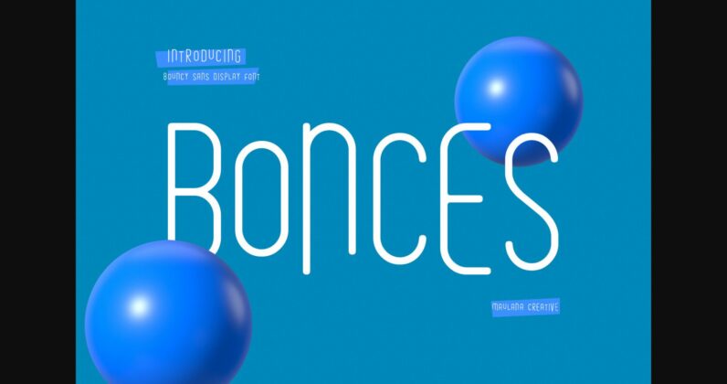 Bonces Bouncy Sans Display Font Poster 3