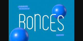 Bonces Bouncy Sans Display Font Poster 1