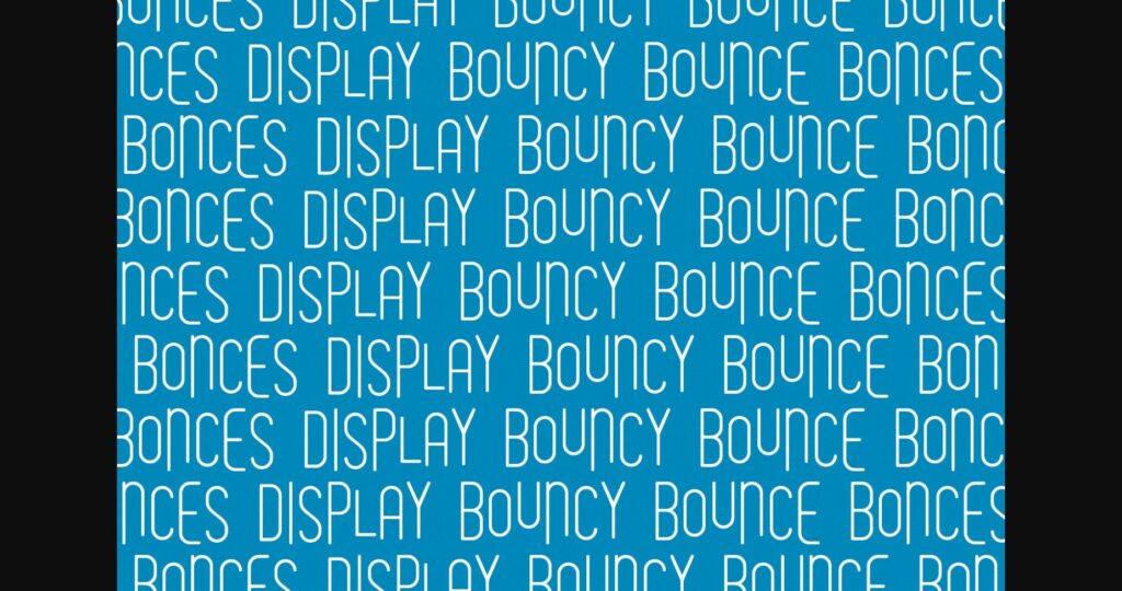 Bonces Bouncy Sans Display Font Poster 5