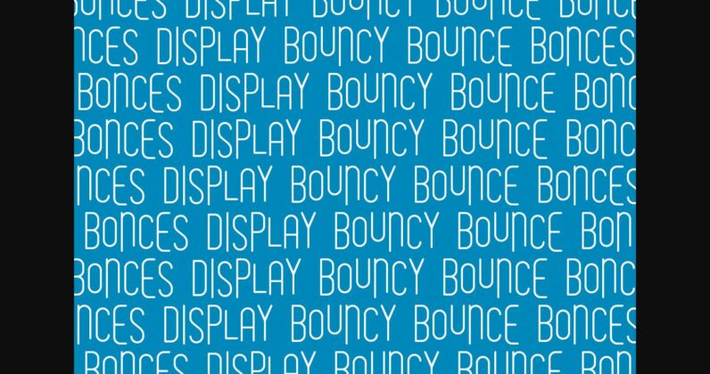 Bonces Bouncy Sans Display Font Poster 5