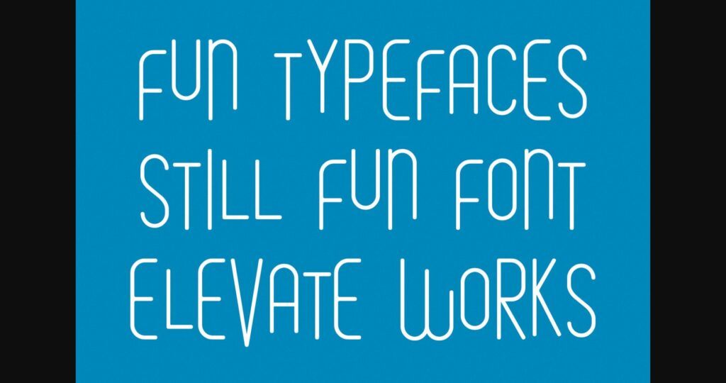 Bonces Bouncy Sans Display Font Poster 9