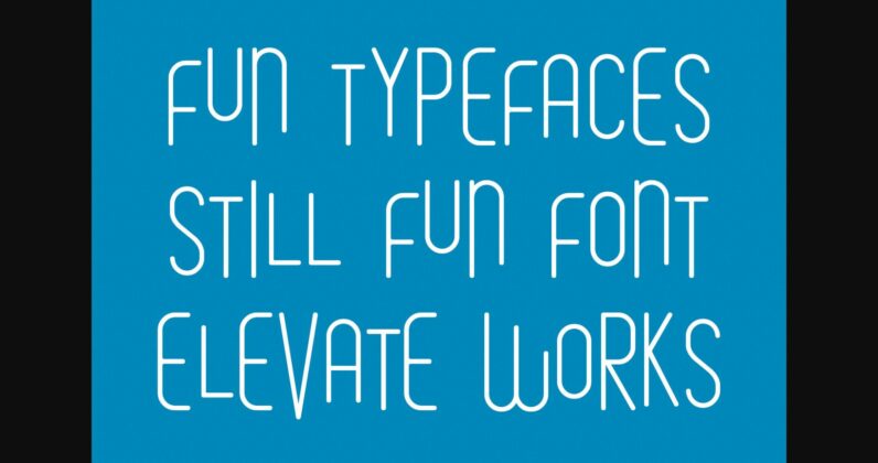 Bonces Bouncy Sans Display Font Poster 9