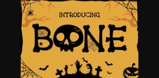 Bone Font Poster 1