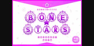 Bone Stars Font Poster 1