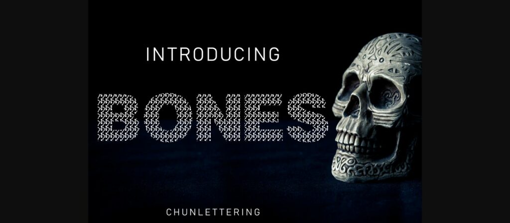 Bones Font Poster 3