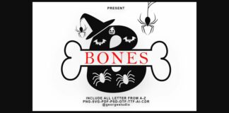 Bones Font Poster 1