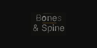 Bones and Spine Font Poster 1