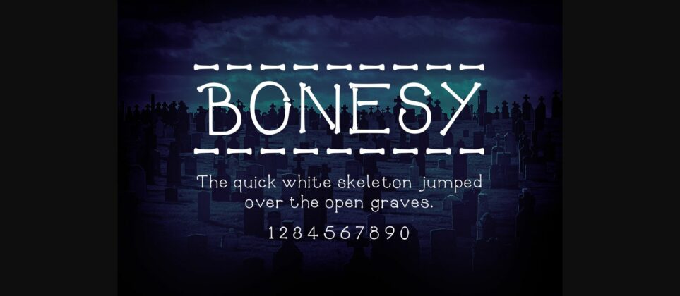 Bonesy Font Poster 1