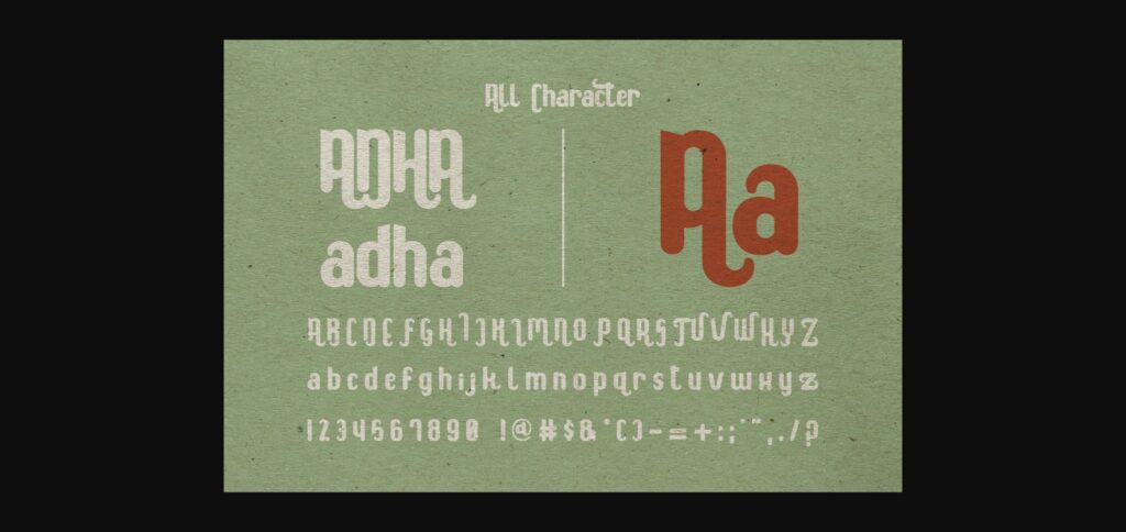 Bonjour Adha Font Poster 4