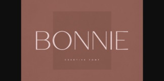 Bonnie Font Poster 1