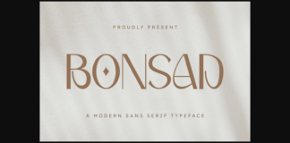 Bonsad Font Poster 1