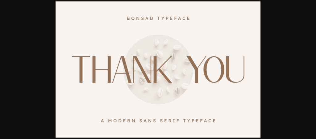 Bonsad Font Poster 10