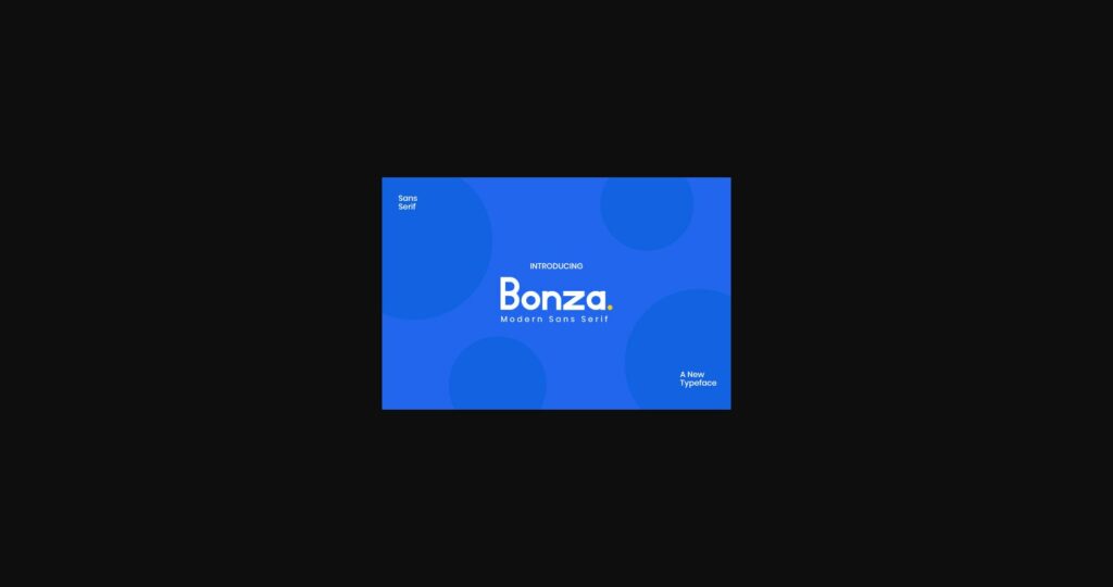 Bonza Font Poster 3