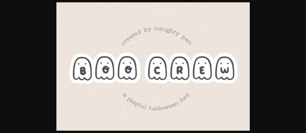 Boo Crew Halloween Font Poster 3