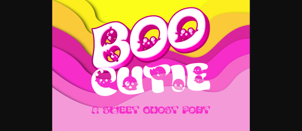 Boo Cutie Font Poster 3