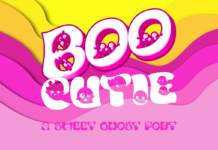 Boo Cutie Font Poster 1