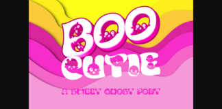 Boo Cutie Font Poster 1