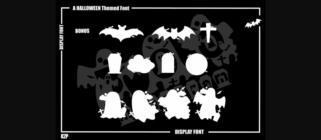 Boo Monogram Font Poster 9