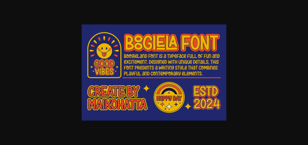 Boogiela Font Poster 4