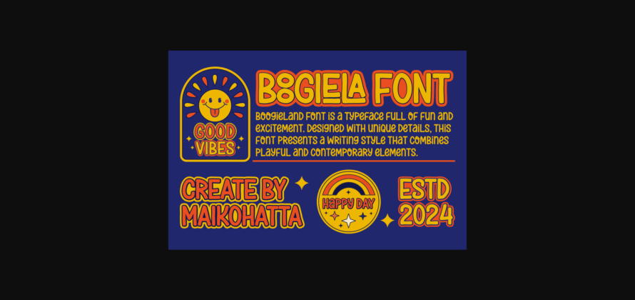 Boogiela Font Poster 4