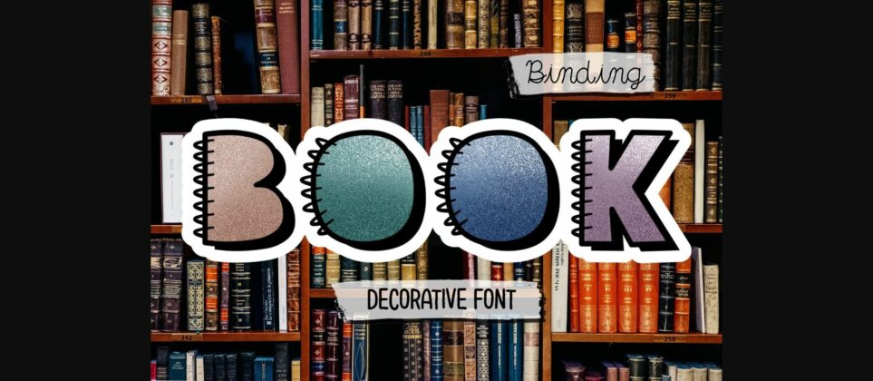 Book Binding Font Poster 3