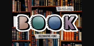 Book Binding Font Poster 1