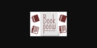 Book Poow Font Poster 1