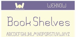 Book Shelves Fonts