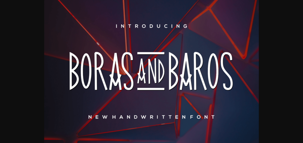 Borasandbaros Font Poster 3