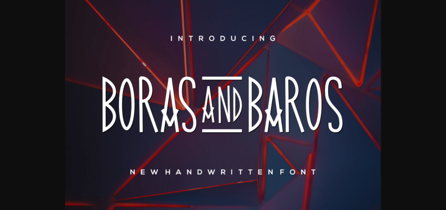 Borasandbaros Font Poster 3