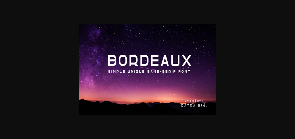 Bordeaux Font Poster 3