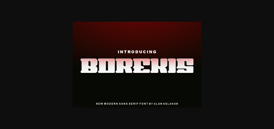 Borekis Font Poster 3