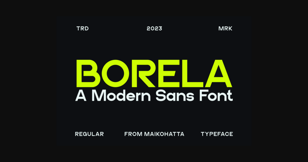 Borela Font Poster 3