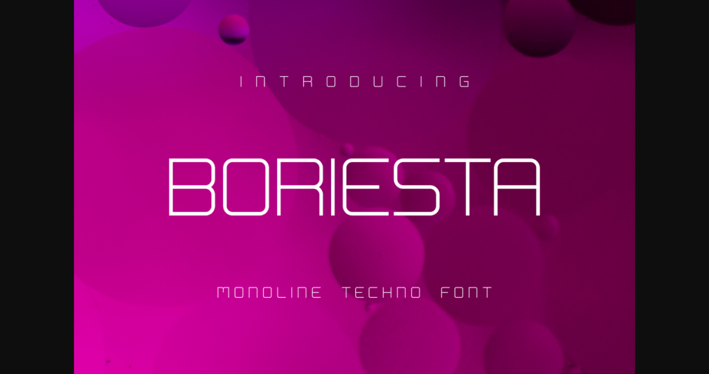 Boriesta Font Poster 3