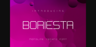 Boriesta Font Poster 1