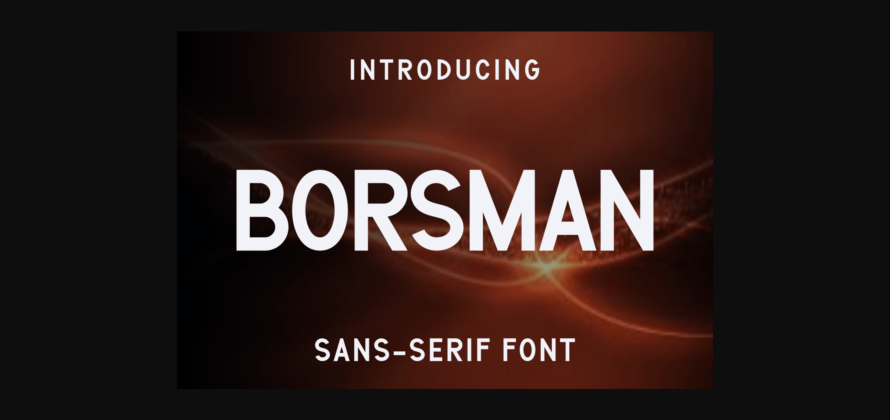 Borsman Font Poster 3