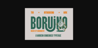 Boruino Font Poster 1