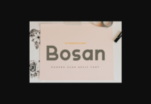 Bosan Font Poster 1