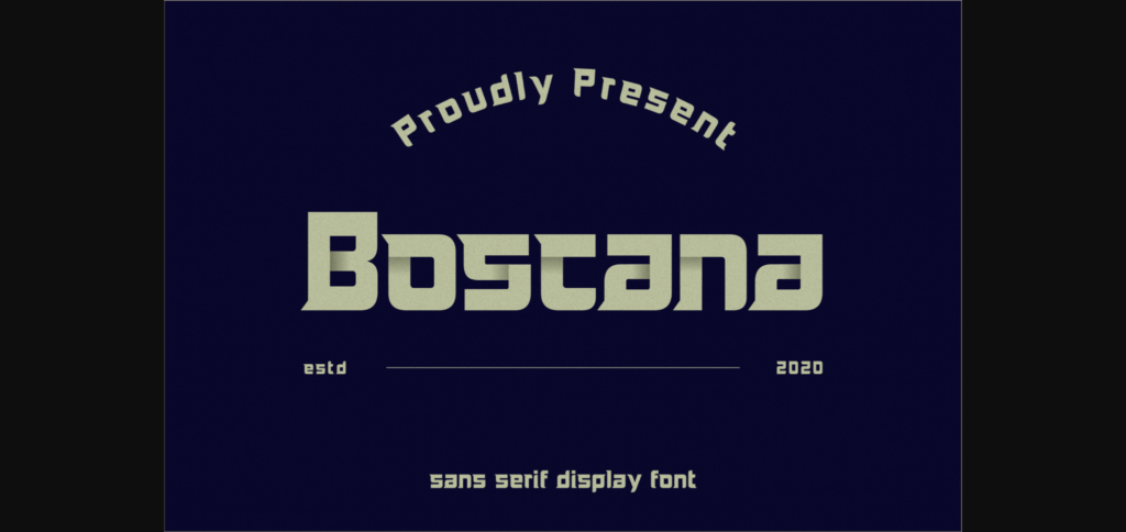 Boscano  Font Poster 3