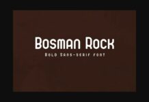 Bosman Rock Font Poster 1