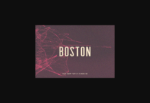 Boston Font Poster 1