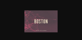 Boston Font Poster 1