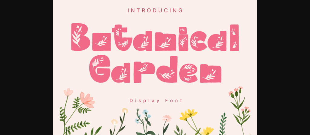 Botanical Garden Font Poster 3