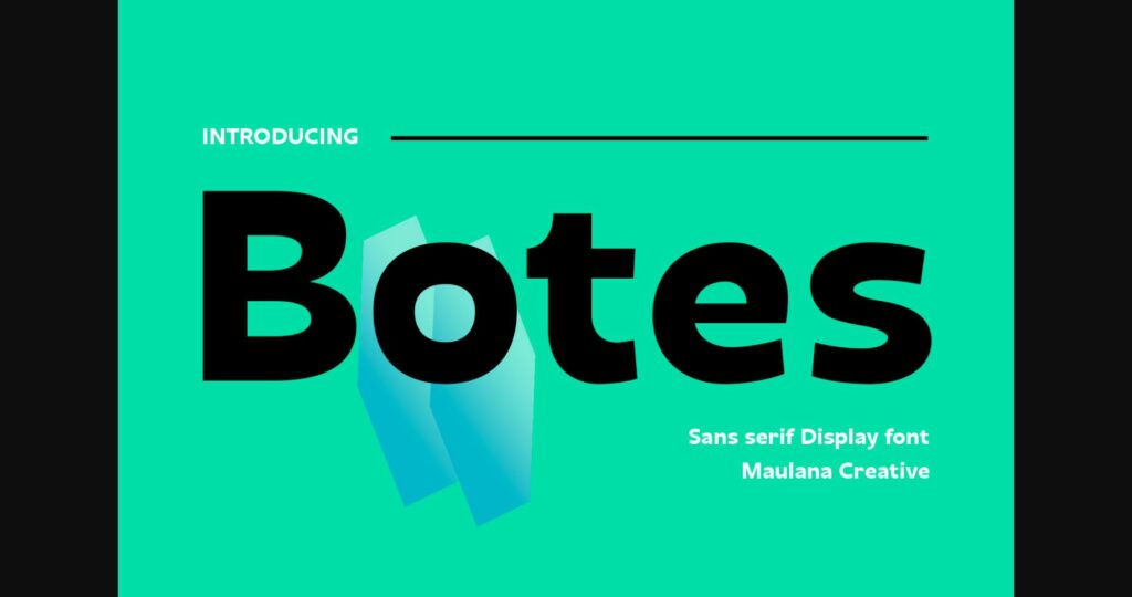 Botes Font Poster 3