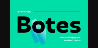 Botes Font Poster 1