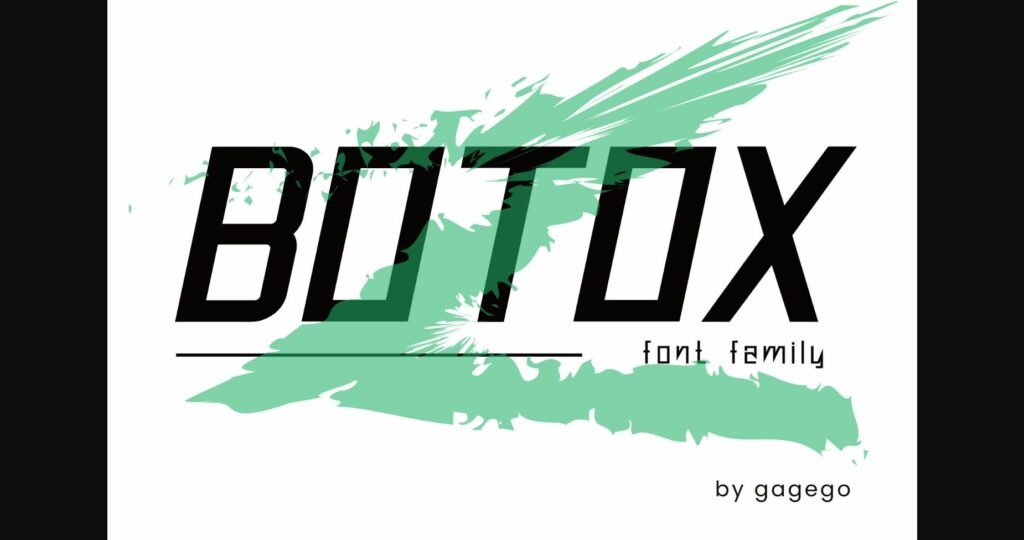 Botox Font Poster 3