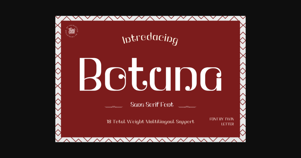 Botuna Font Poster 3