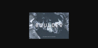 Boulder Font Poster 1