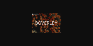 Boverley Font Poster 1