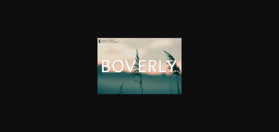 Boverly Font Poster 3